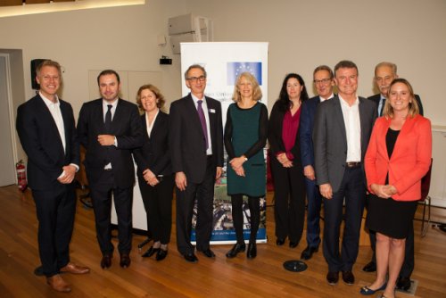 Participants in Melbourne, including His Excellency Mr Christophe Lecourtier, Ambassador of France to Australia