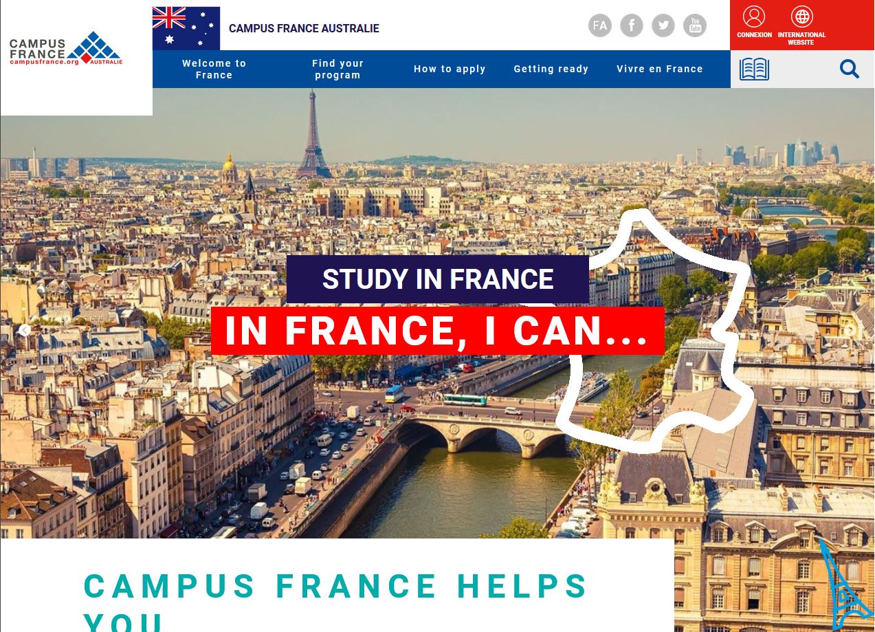 Site Web Campus France Australia